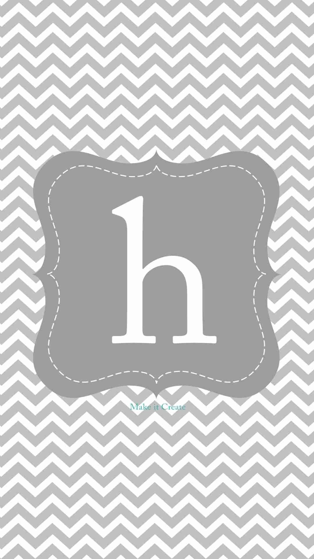 Monogram H Grey Square Chevron Iphone 6 Plus Wallpaper - C With Pink Background - HD Wallpaper 