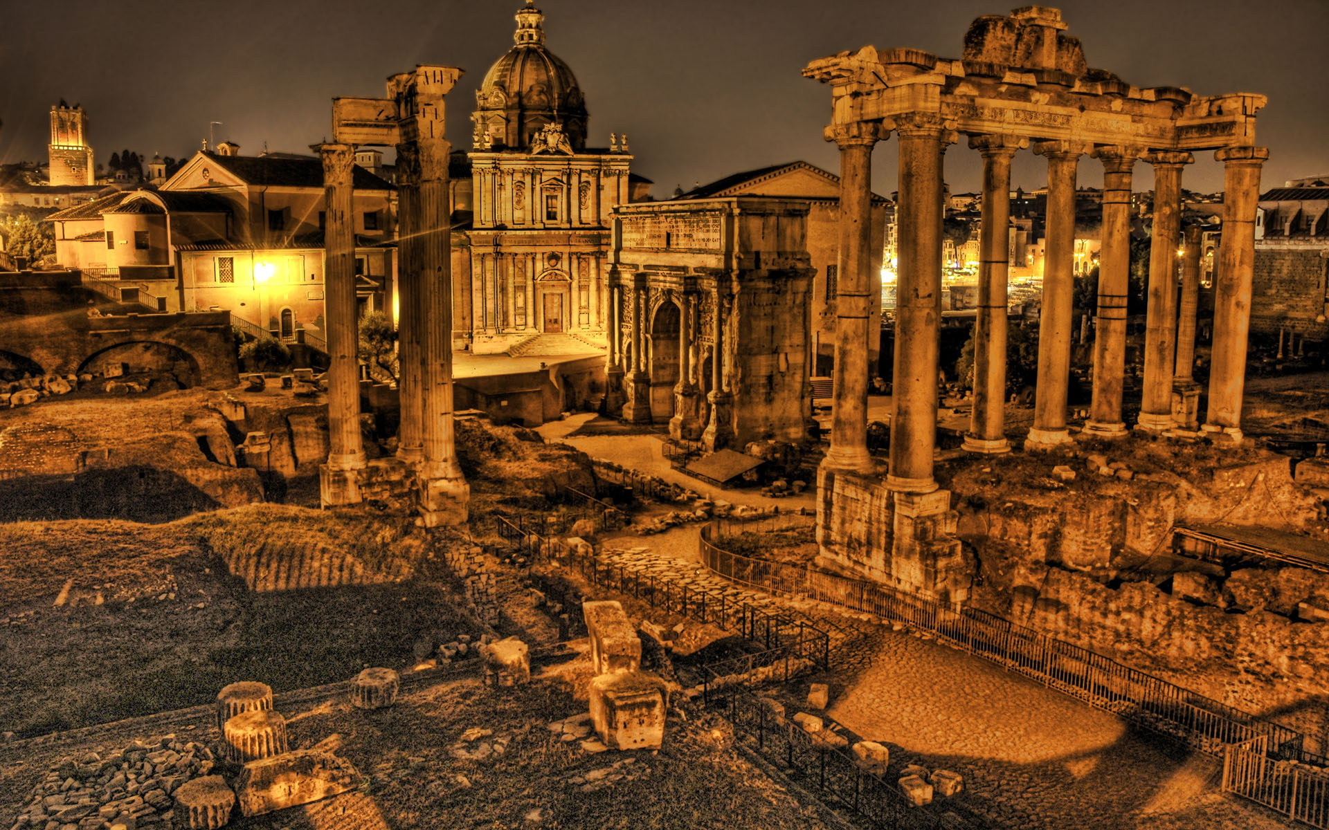 Roman Ruins - HD Wallpaper 