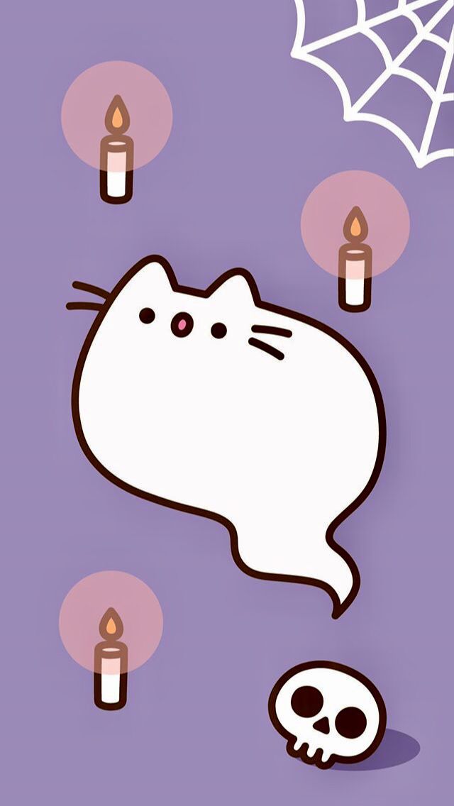 Pusheen Wallpaper Halloween - HD Wallpaper 
