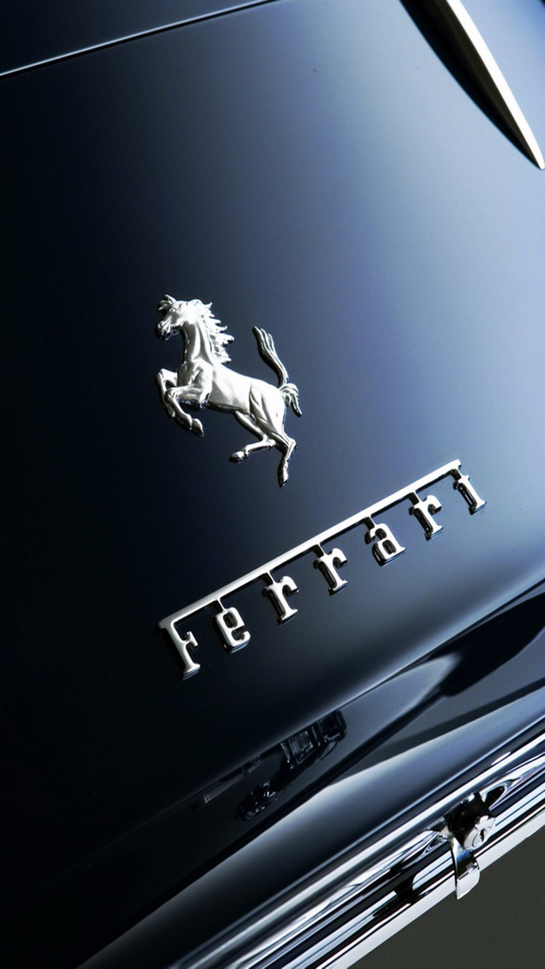 Check Out This Wallpaper For Your Iphone - Black Ferrari Car Symbol - HD Wallpaper 