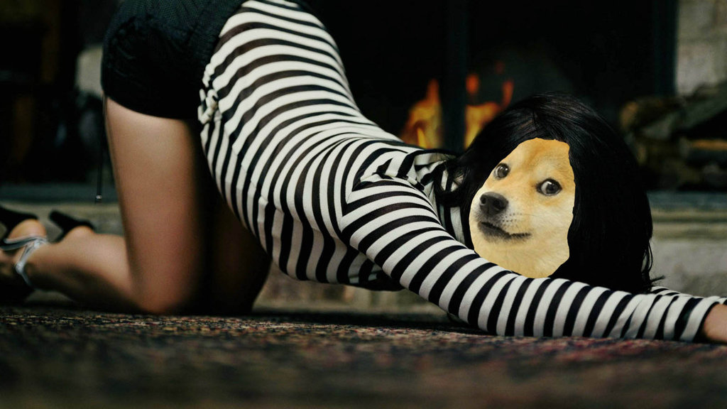 Collection Of Doge Wallpaper On Hdwallpapers - Women Face Down Ass Up - HD Wallpaper 