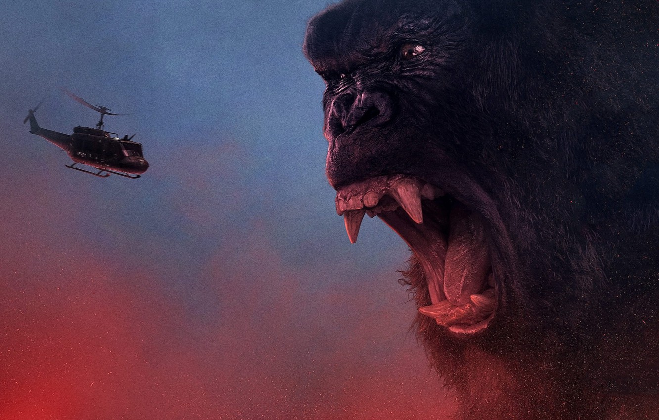 Photo Wallpaper King Kong, Cinema, Movie, Gorilla, - King Kong Skull Island - HD Wallpaper 