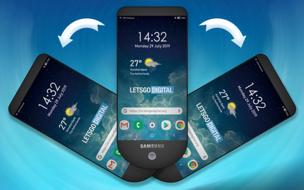 Samsung Triple Screen Phone - HD Wallpaper 