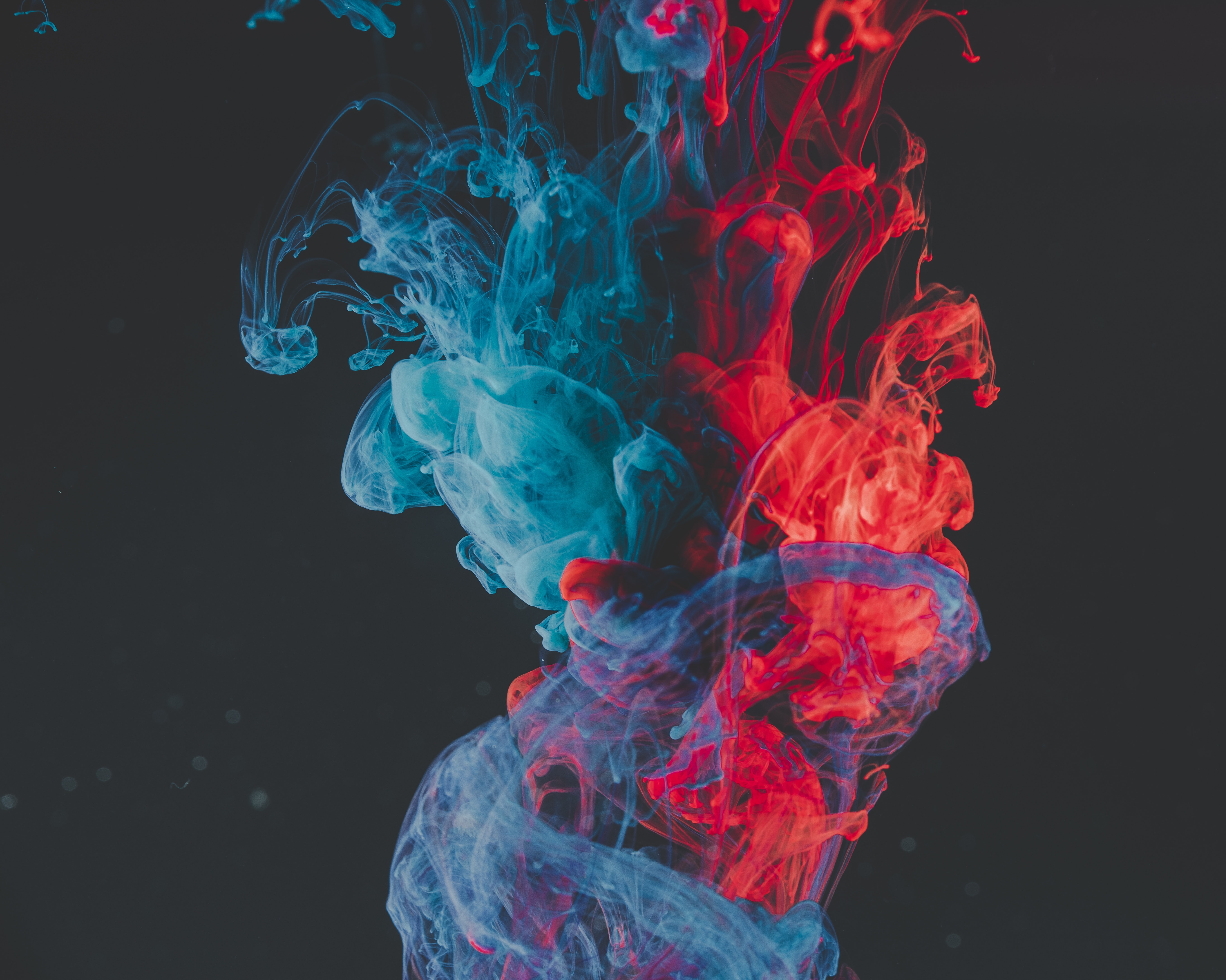 Blue And Red Smoke - HD Wallpaper 