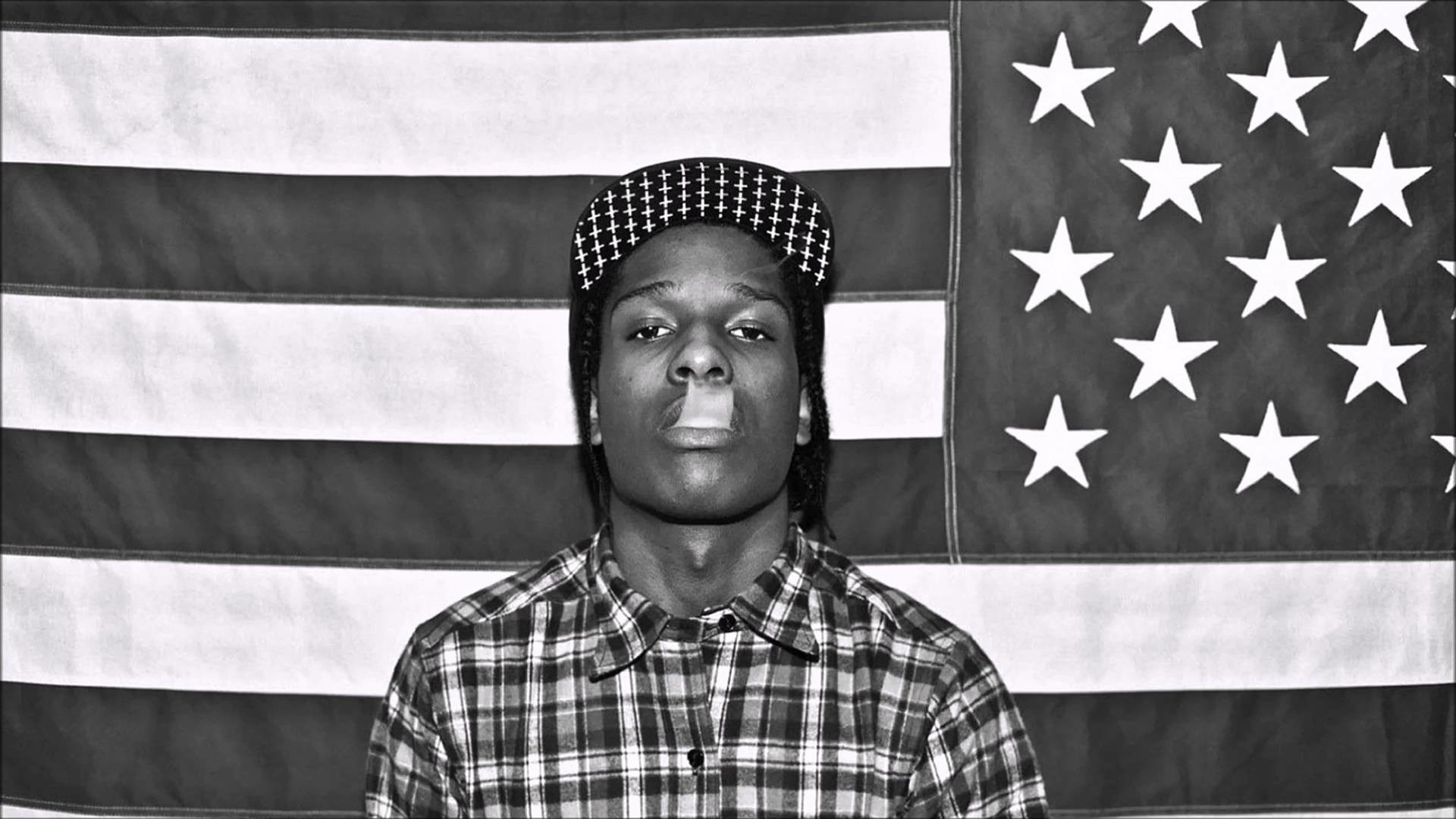 1920x1080, File - Asap Rocky Flag Background - HD Wallpaper 