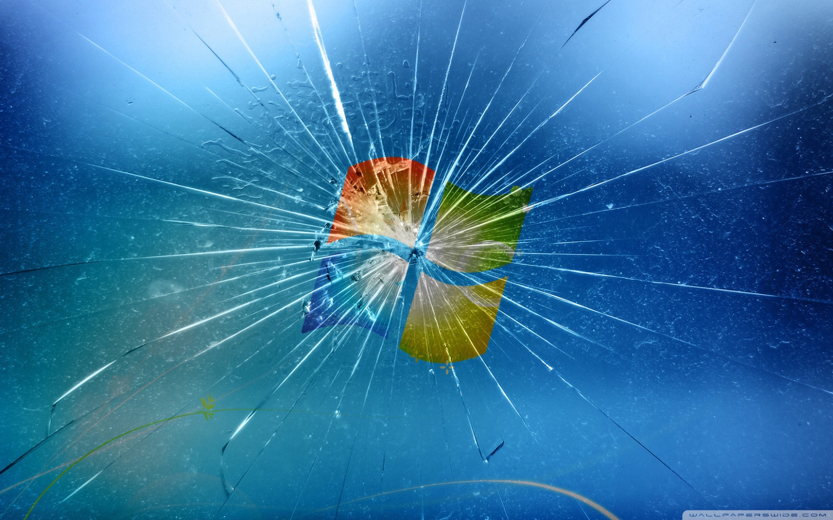 Broken Windows 10 Background - HD Wallpaper 