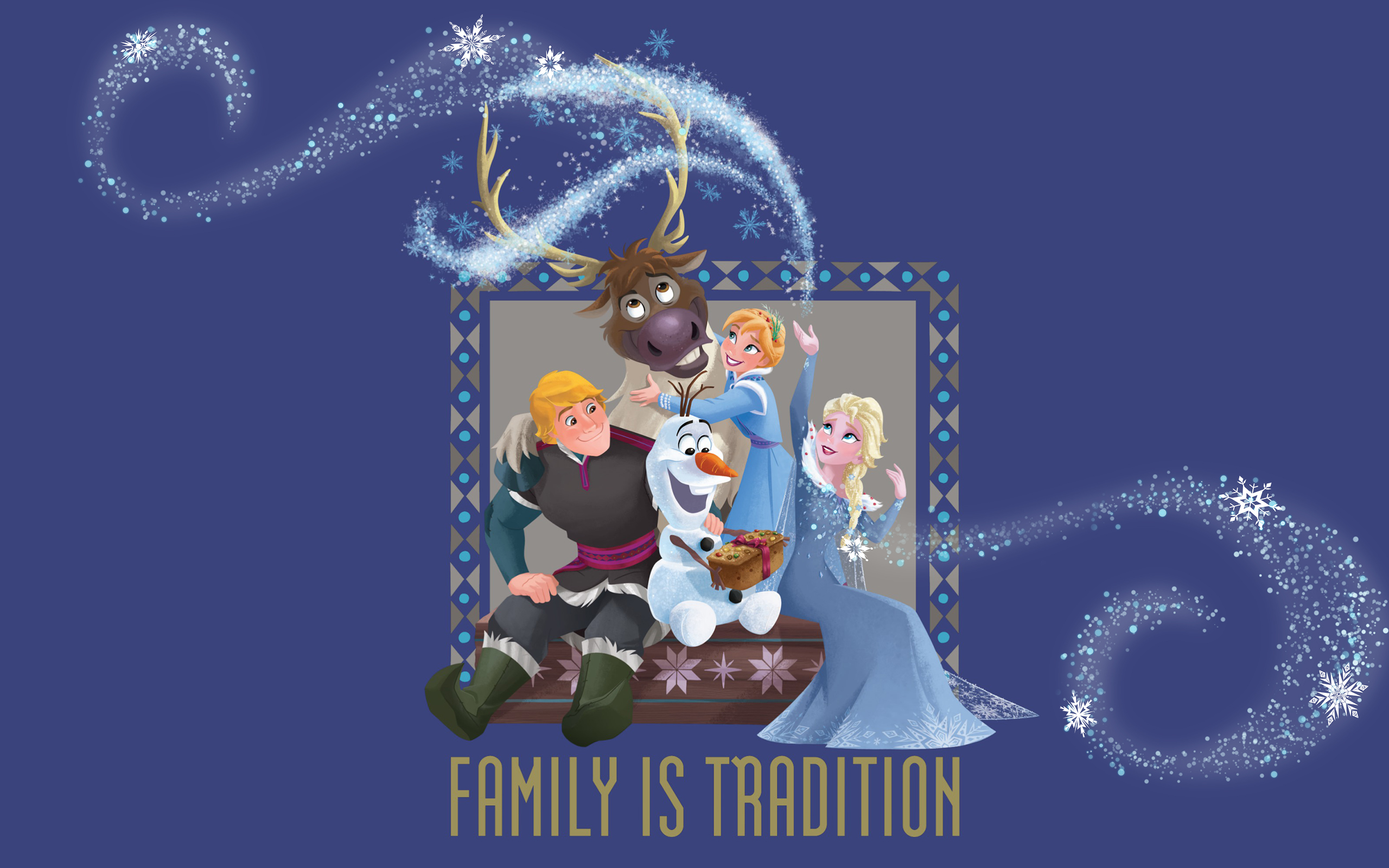 Olaf S Frozen Adventure Wallpaper - Olaf's Frozen Adventure Family Tradition - HD Wallpaper 