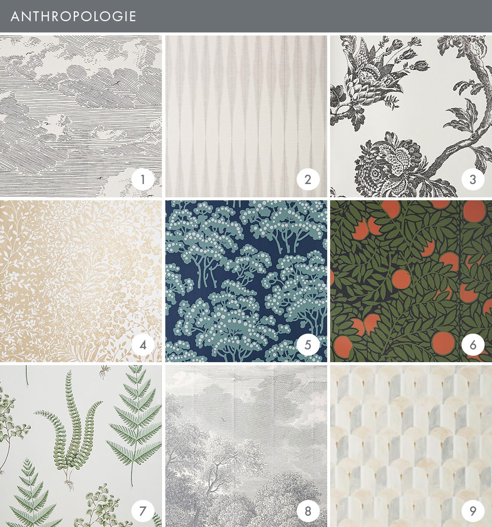 Emily Henderson Online Wallpaper Roundup Anthropologie - Motif - HD Wallpaper 