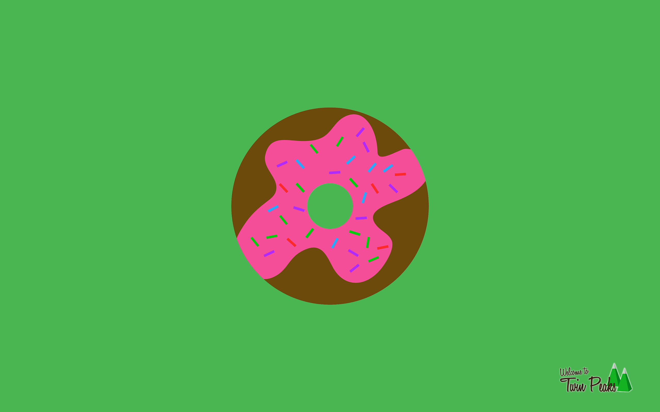 Minimal Donuts - HD Wallpaper 