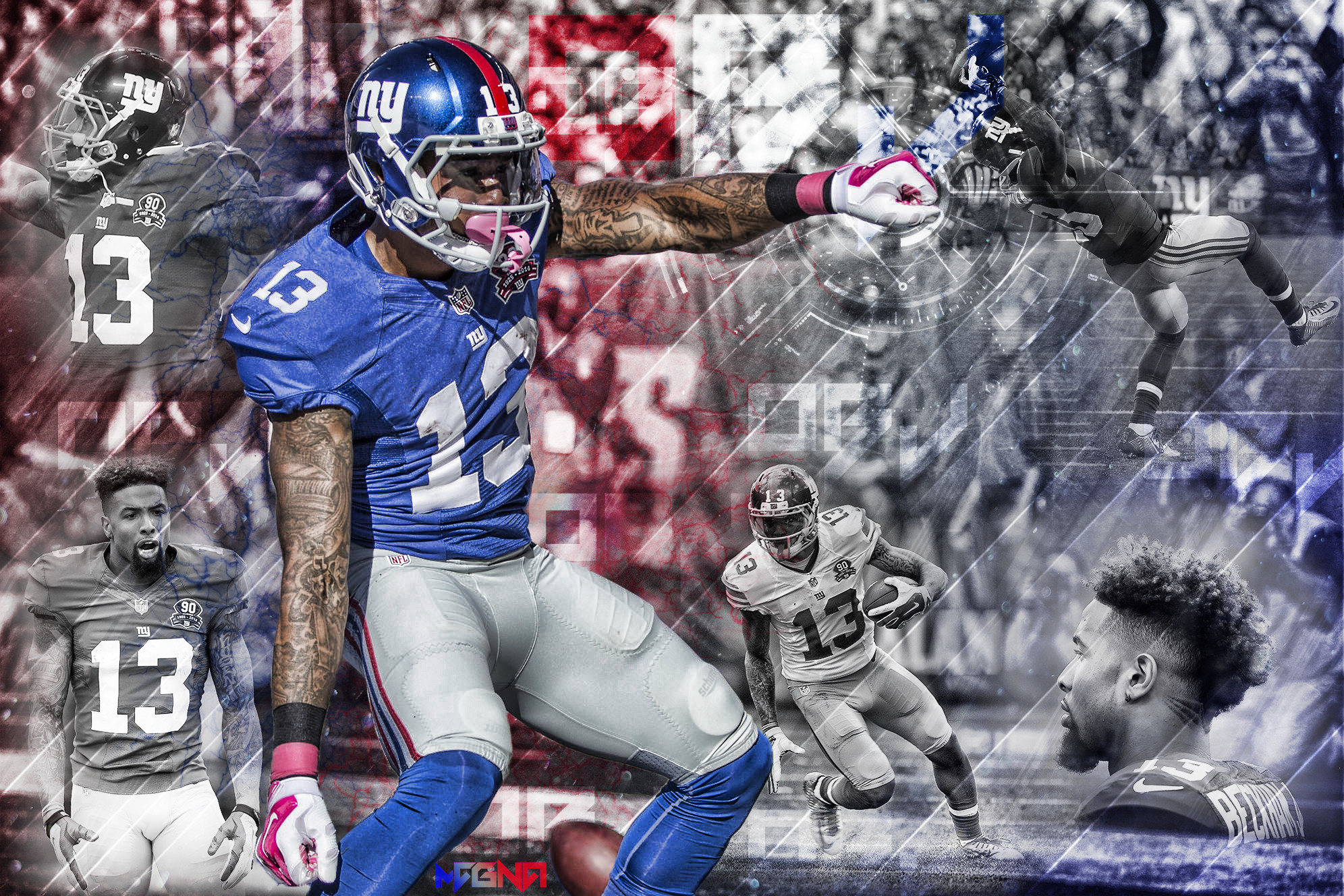 Odell Beckham Jr Wallpaper By Soccermagna Odell Beckham - Odell Beckham Jr Backgrounds - HD Wallpaper 