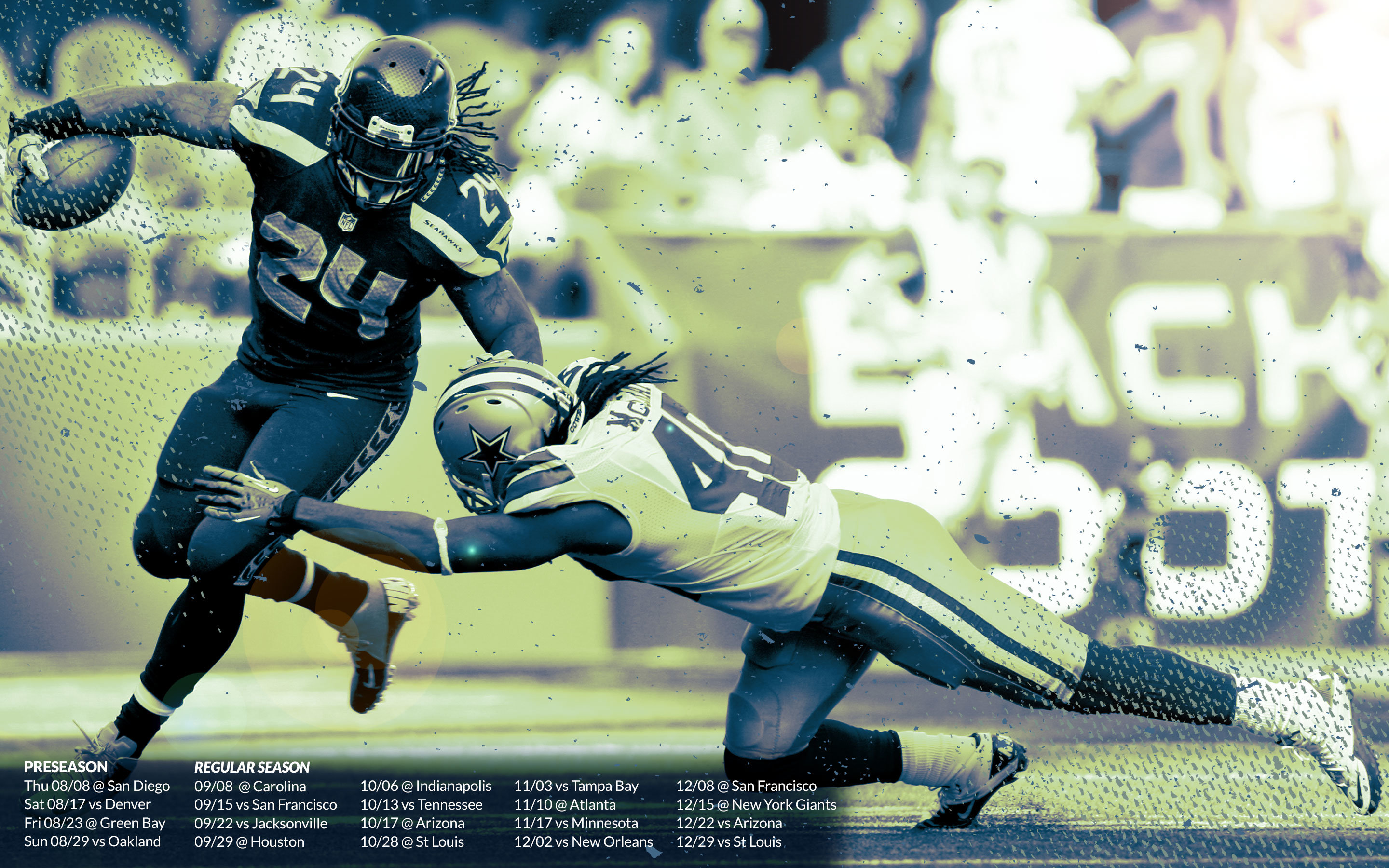 Download Hd Seattle Seahawks Pc Background Id - Marshawn Lynch - HD Wallpaper 