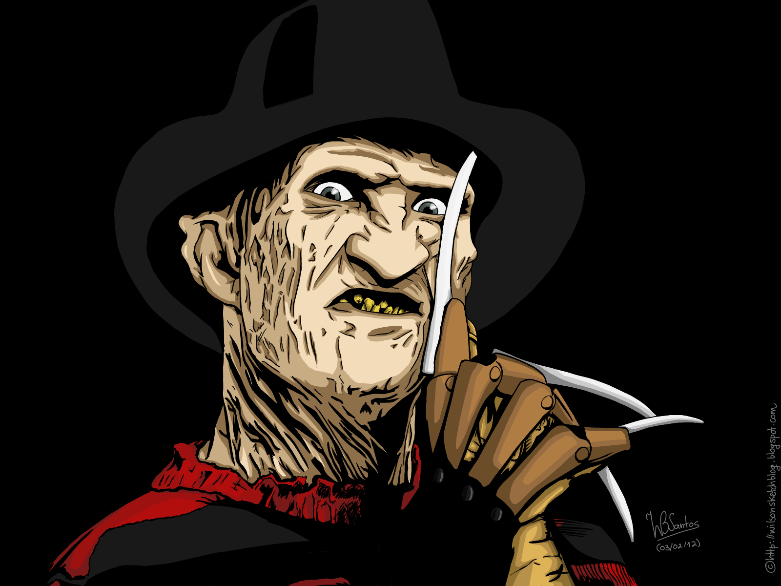 Freddy Krueger Wallpaper Cartoon - HD Wallpaper 