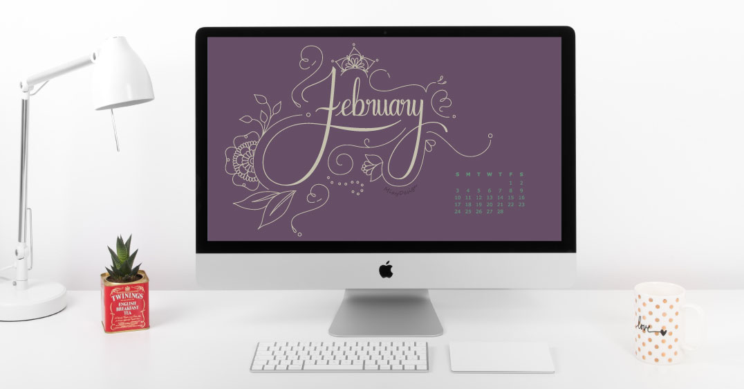 February Calendar 2019 Digital Wallpaper - Jpeg - HD Wallpaper 