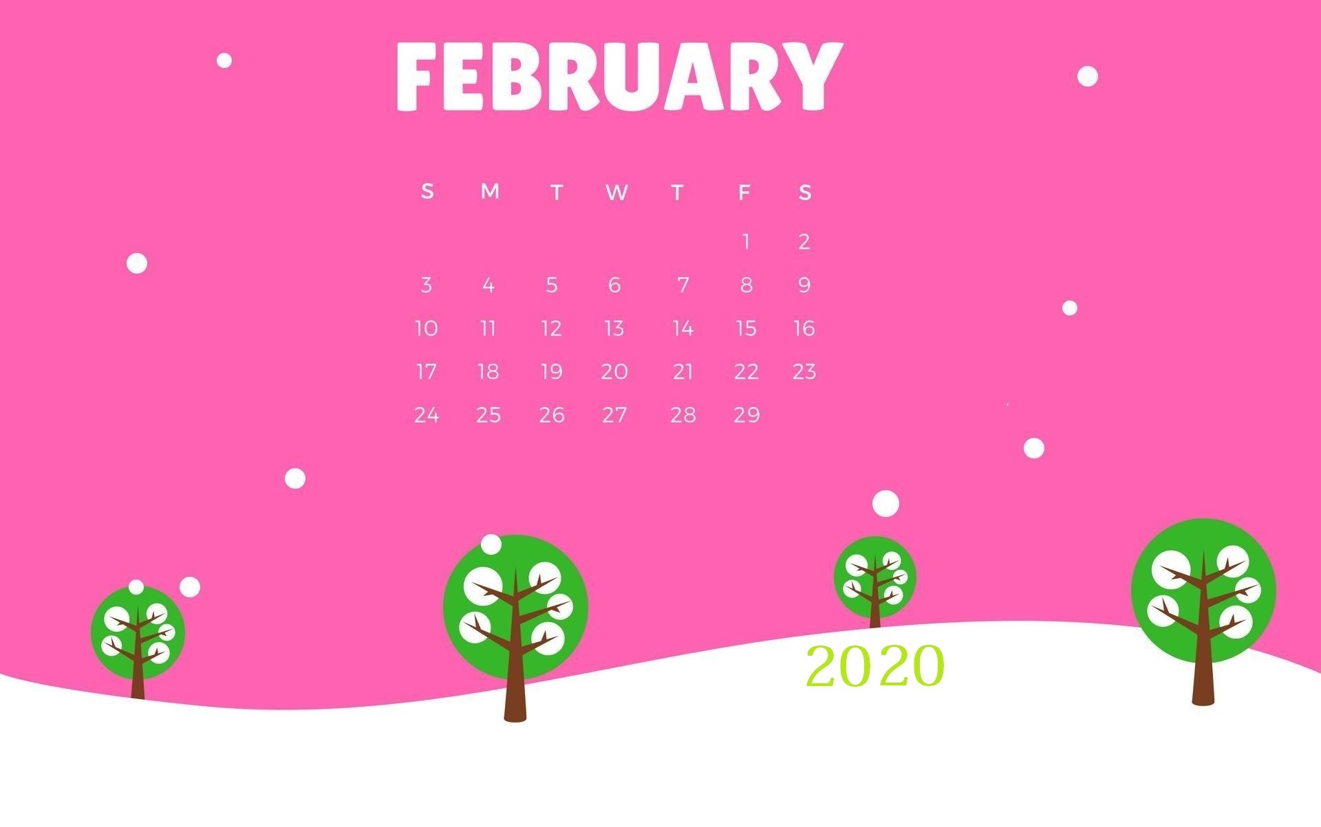 February 2020 Desktop Backgrounds - February 2019 Wallpaper Calendar - HD Wallpaper 