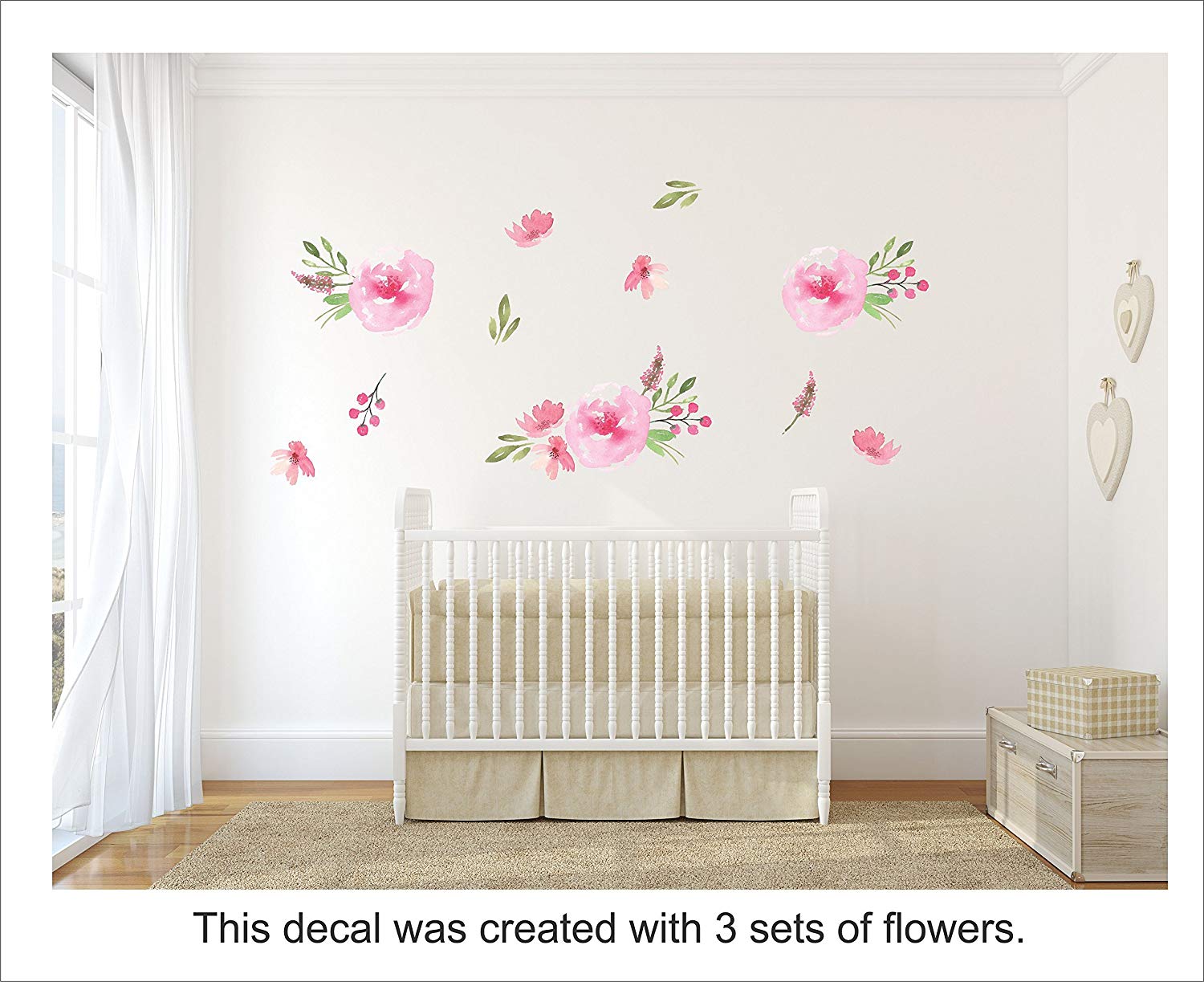 Heart Shaped Decorations On Wall - HD Wallpaper 