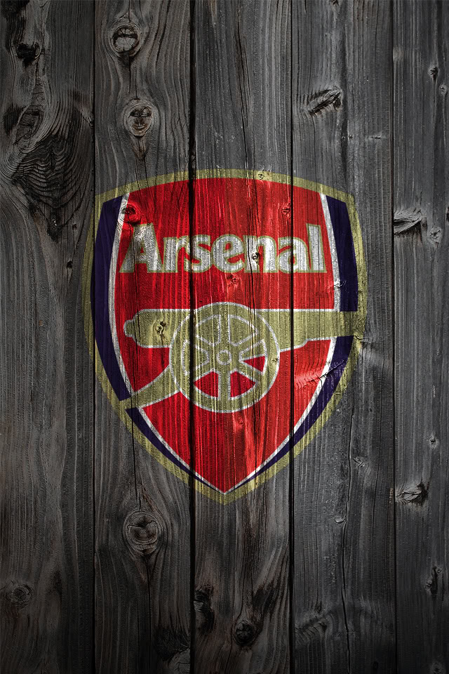 Arsenal Premier League Football Team Wooden Wallpapers - 640x960 Wallpaper  