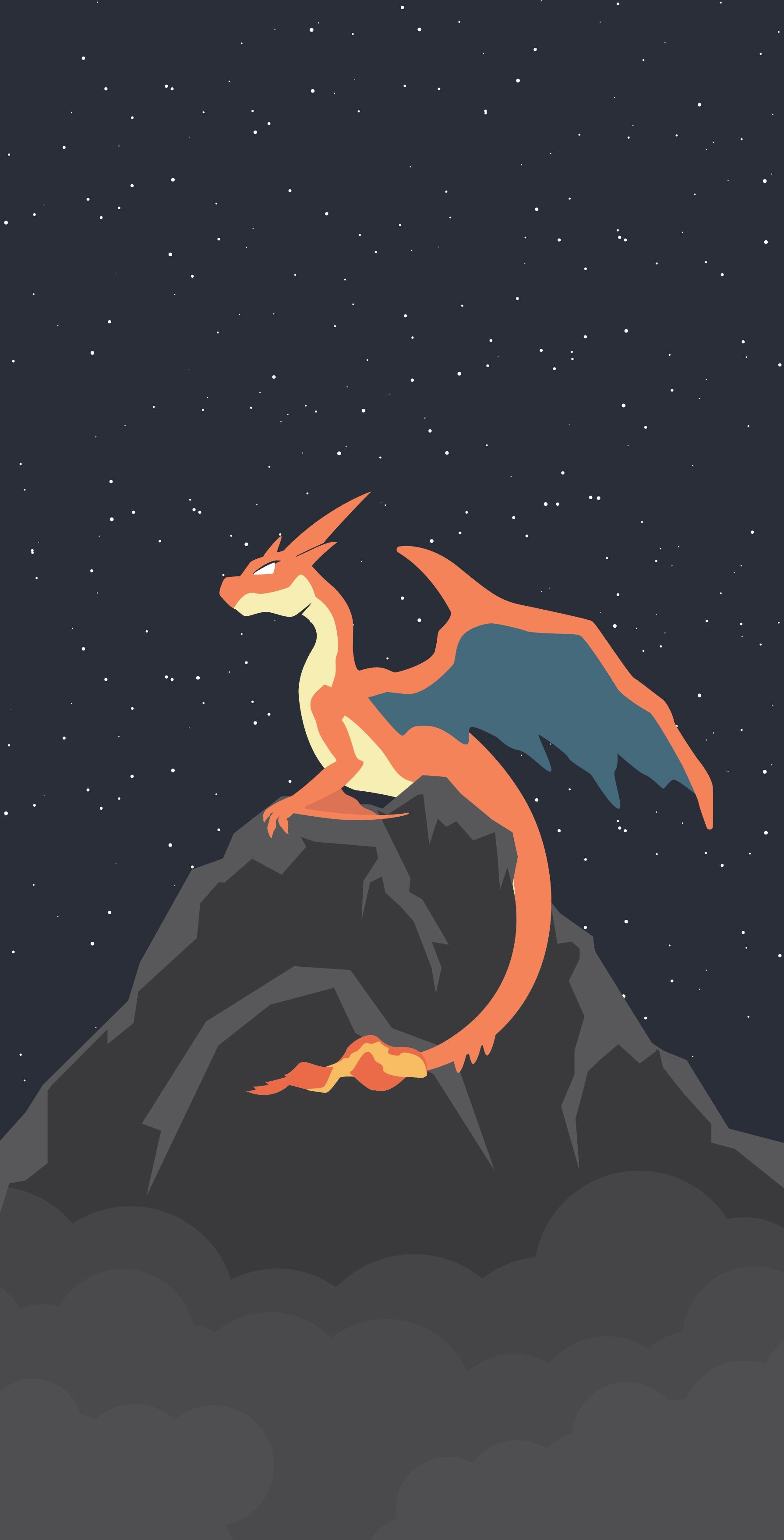 1790x3511, I Made This Charizard Y Wallpaper In Adobe - Charizard Wallpaper Hd Phone - HD Wallpaper 