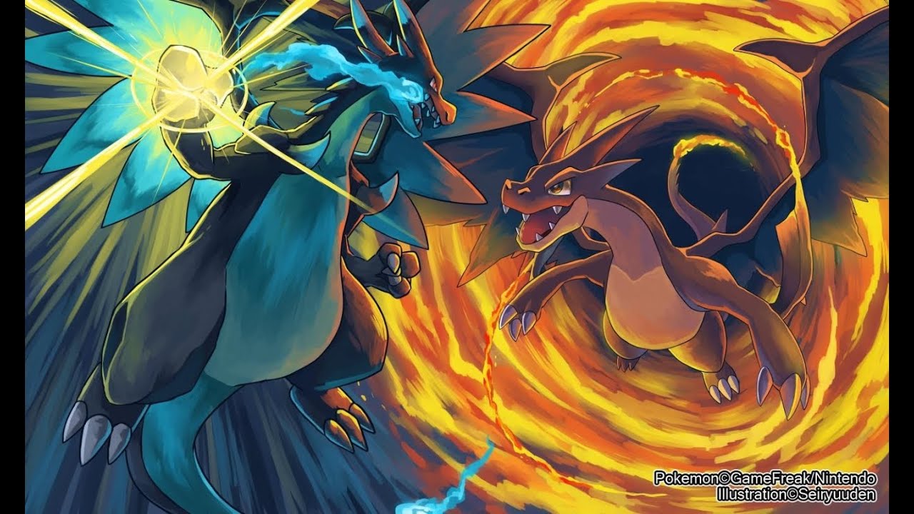 Mega Charizard X Vs Mega Charizard Y - HD Wallpaper 