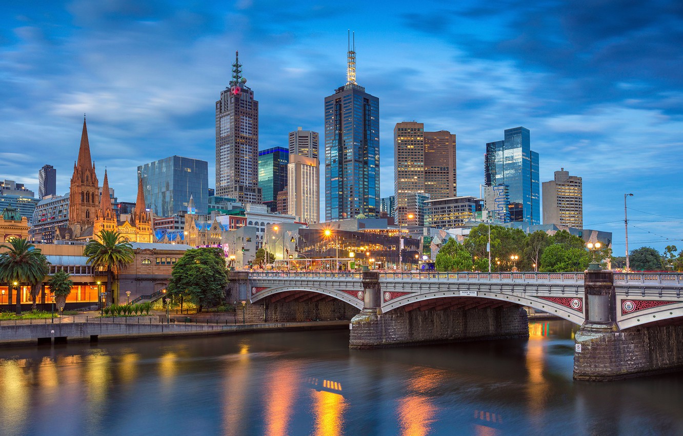 Photo Wallpaper Bridge, Home, Australia, Melbourne - Melbourne - HD Wallpaper 