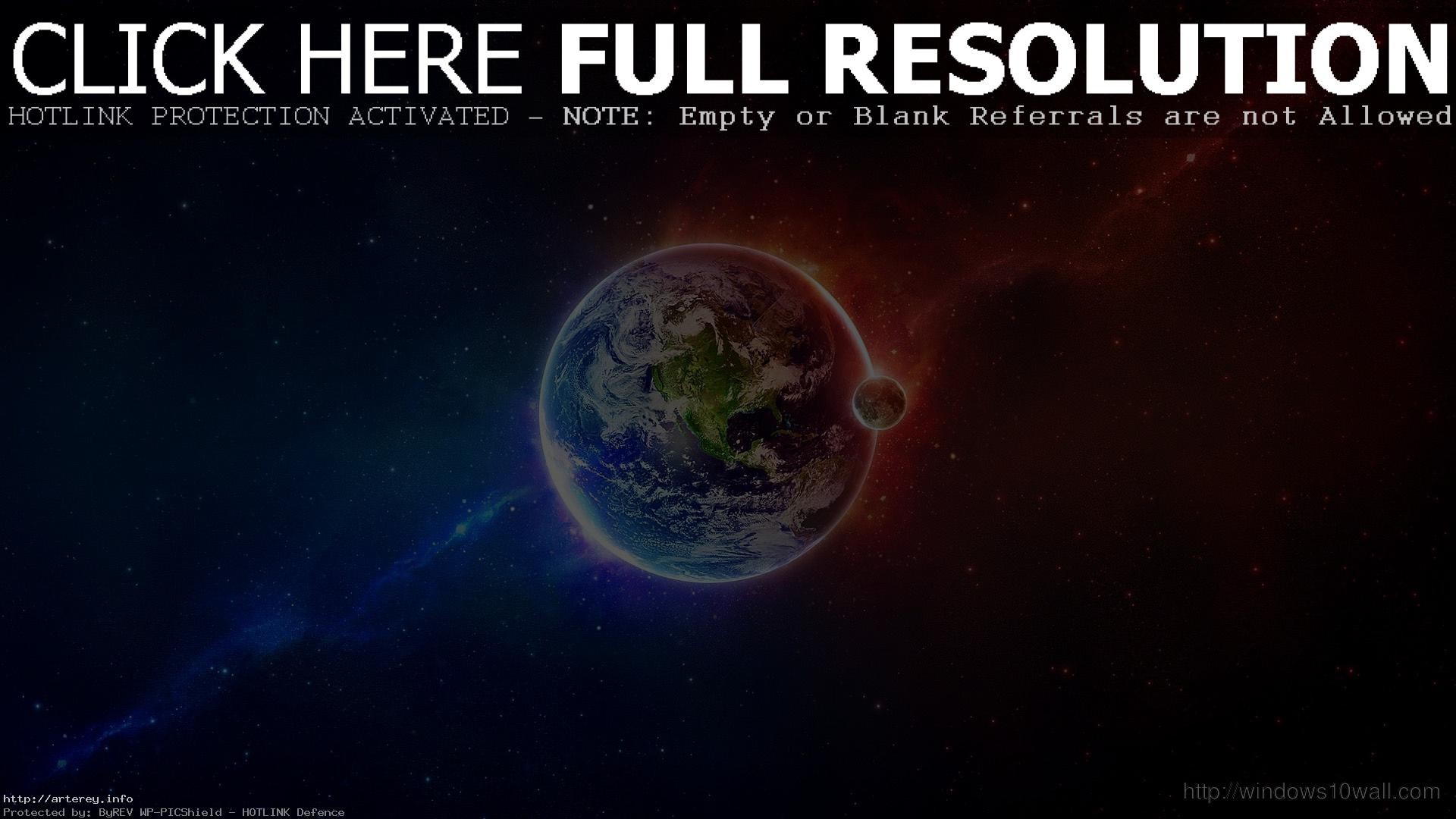 Awesome Outer Space Earth Moon Red Blue Hd Wallpaper - Warren Street Tube Station - HD Wallpaper 