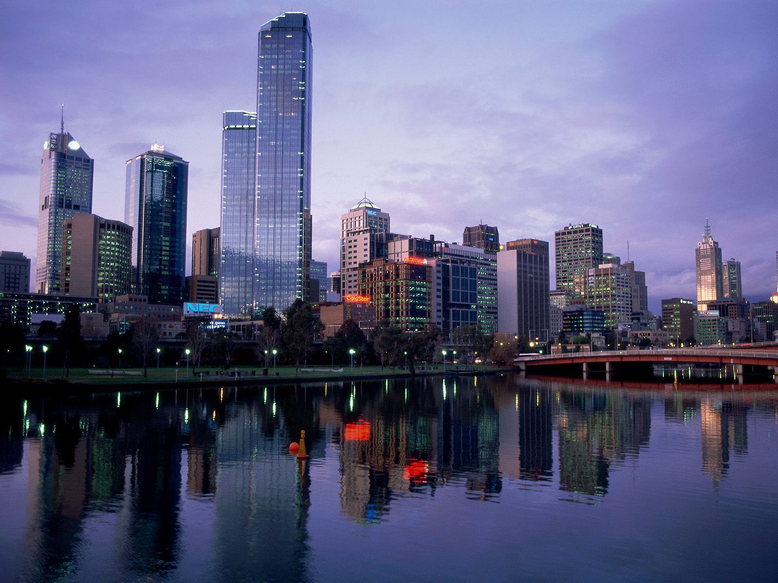 Melbourne City Background - HD Wallpaper 