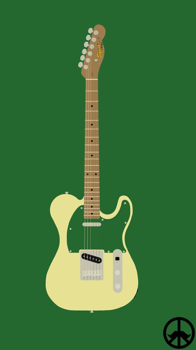 Minimalist Guitar Phone Wallpaper By Peaceman050 - Bass Guitar Minimalist - HD Wallpaper 