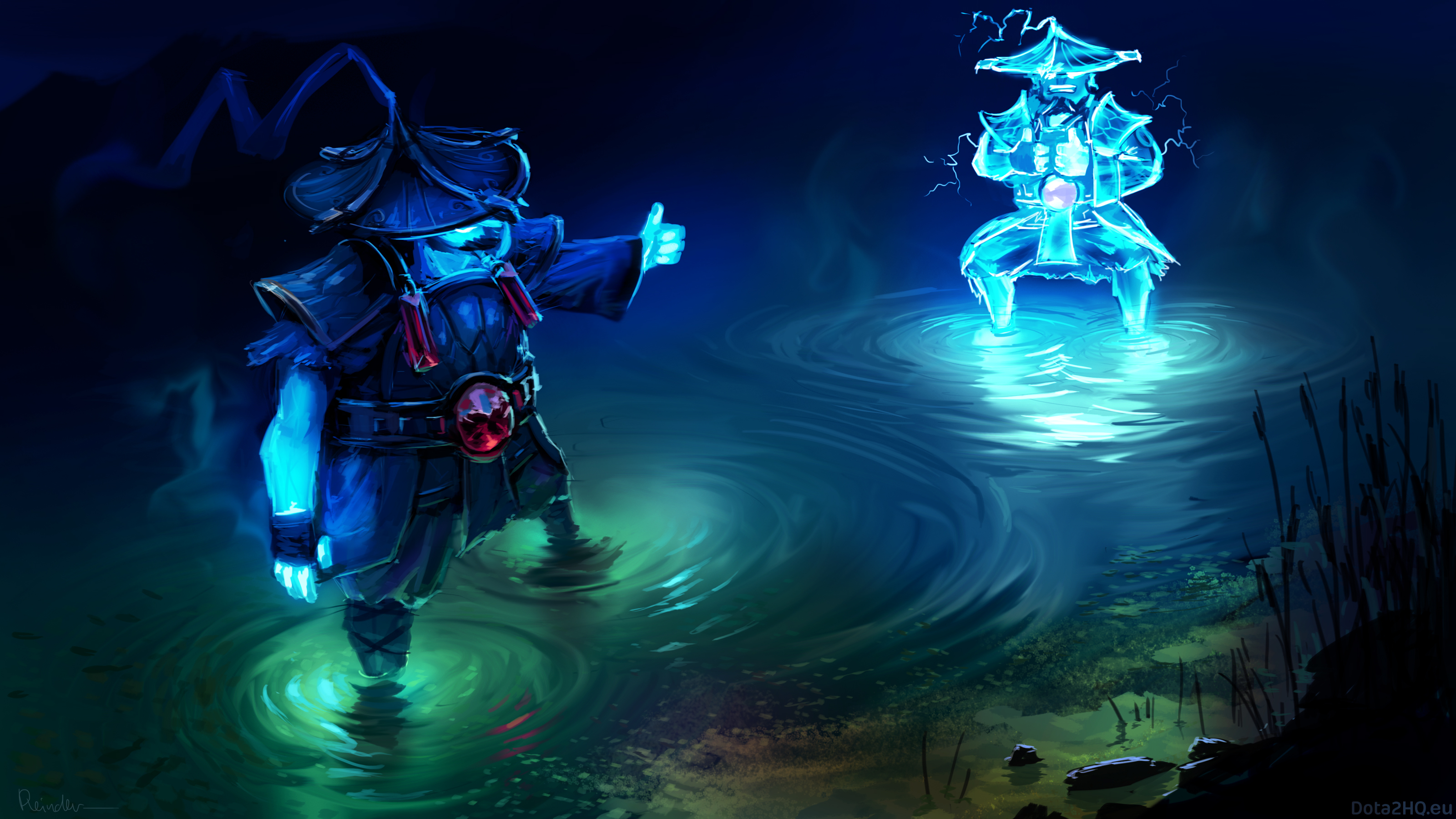 Wallpaper Dota 2, Storm Spirit, Art - Storm Spirit Dota 2 Wallpaper Hd - HD Wallpaper 