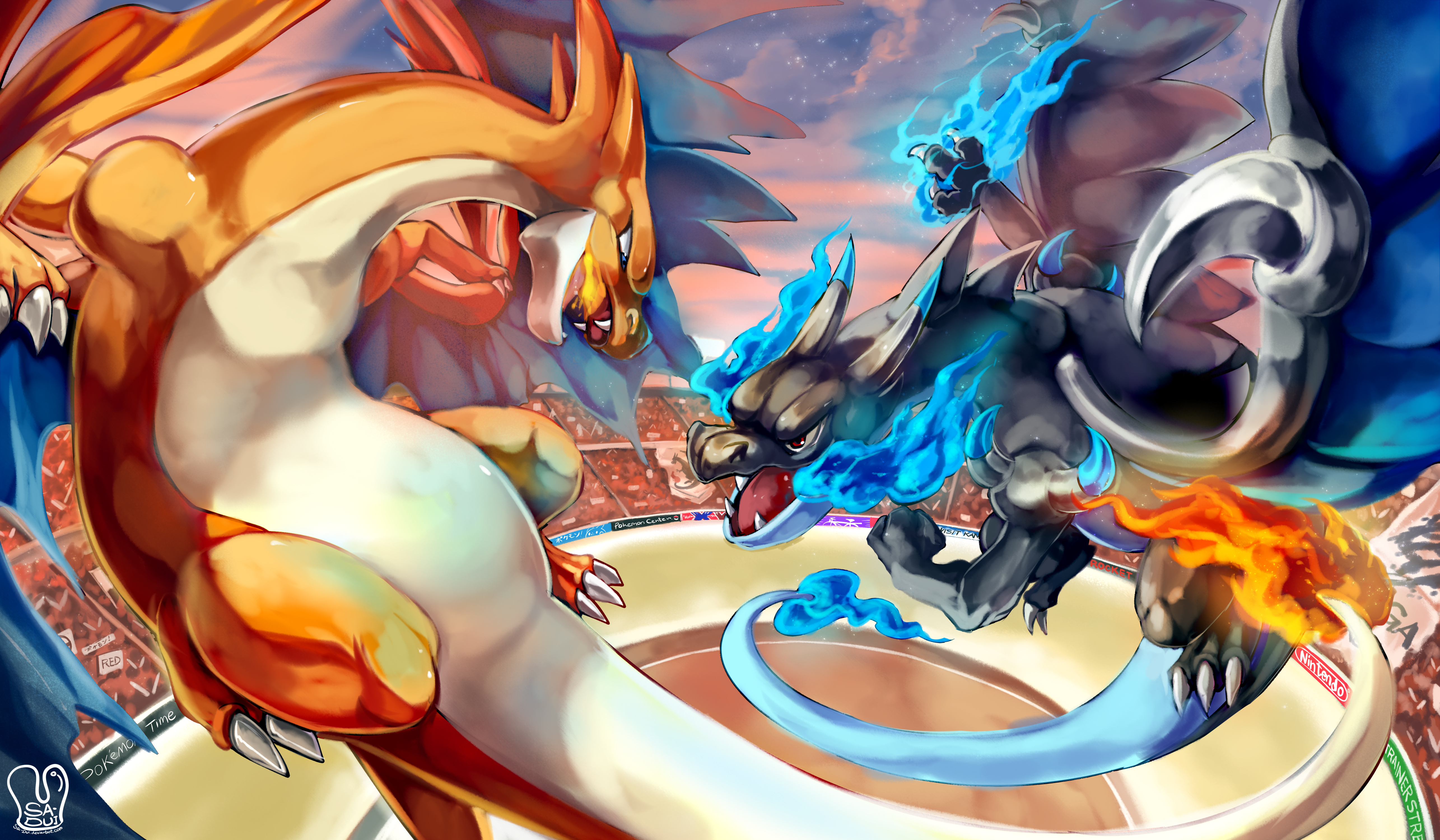 Mega Charizard Y - HD Wallpaper 