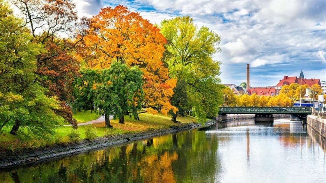 Autumn In Sweden Background - HD Wallpaper 