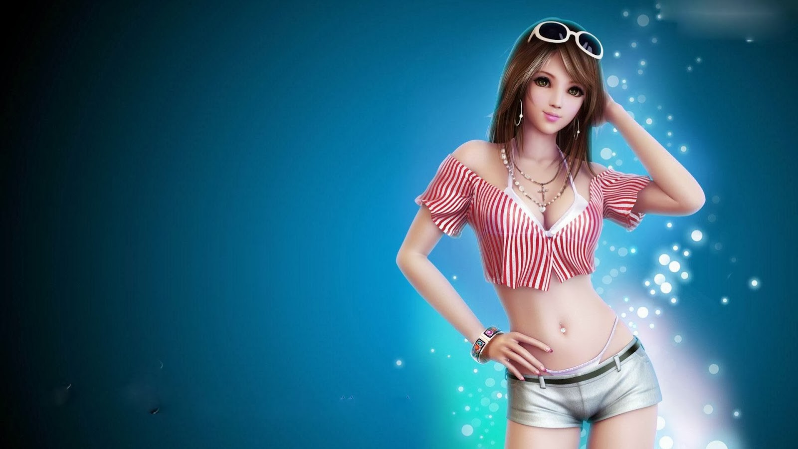 Beautiful 3d Anime Girls - 1600x900 Wallpaper Beautiful 3d Anime Girls - 1600x900 Wallpaper