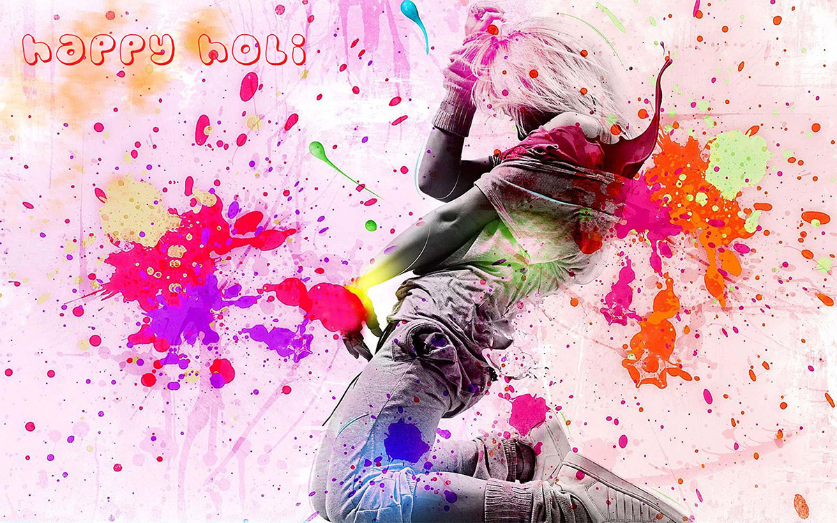 Happy Holi Images Hd - HD Wallpaper 