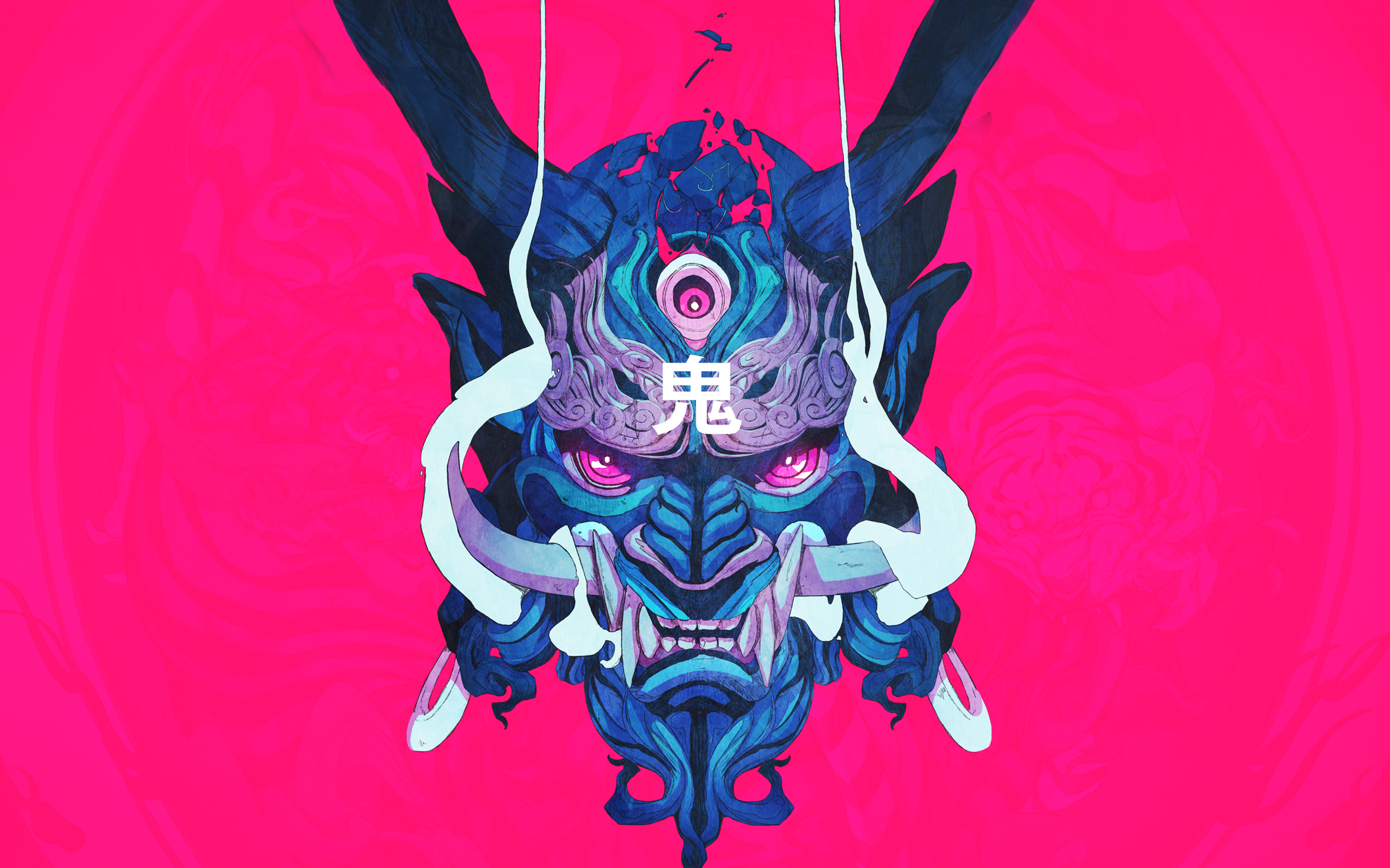 Oni Mask - HD Wallpaper 