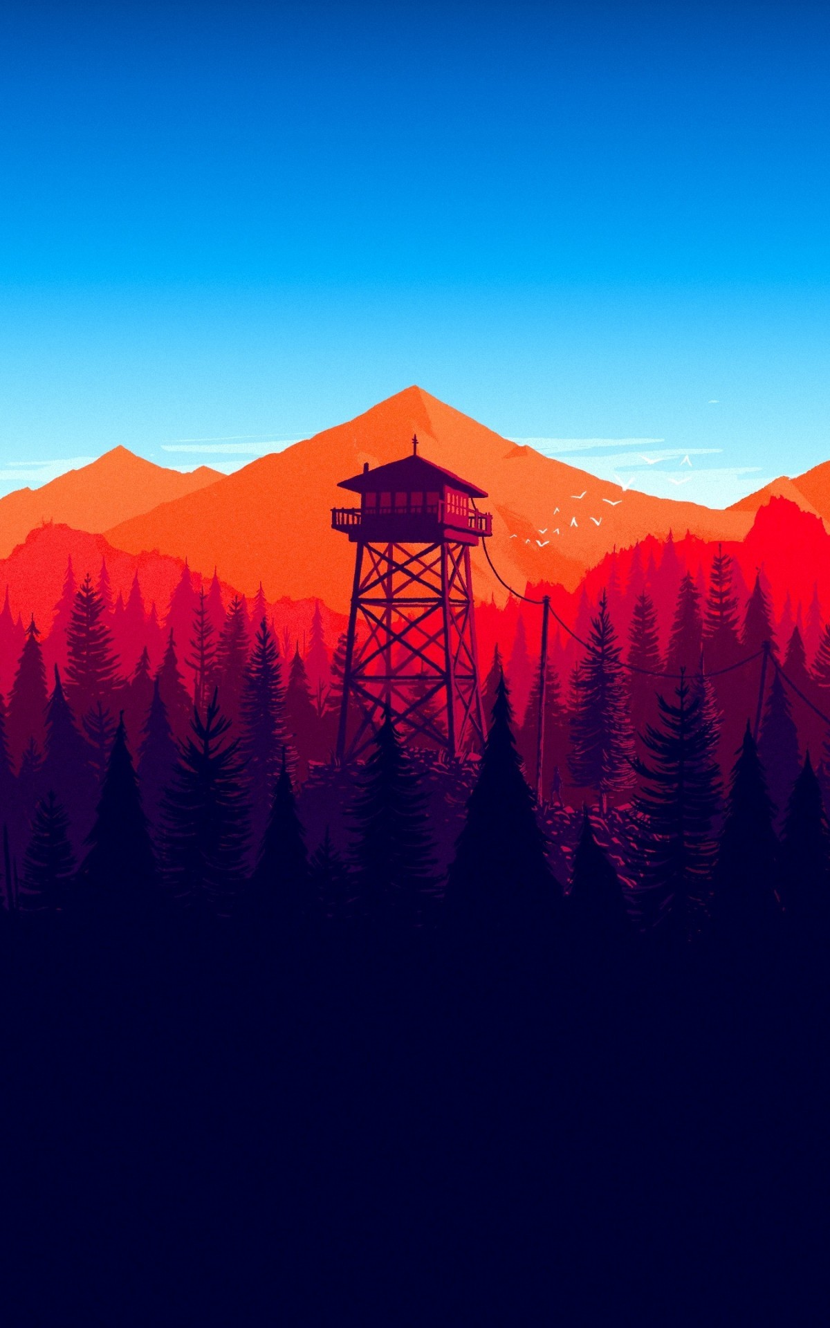 Firewatch Forest Landscape In Game Minimalistic 10x19 Wallpaper Teahub Io Firewatch Forest Landscape In Game Minimalistic 10x19 Wallpaper Teahub Io