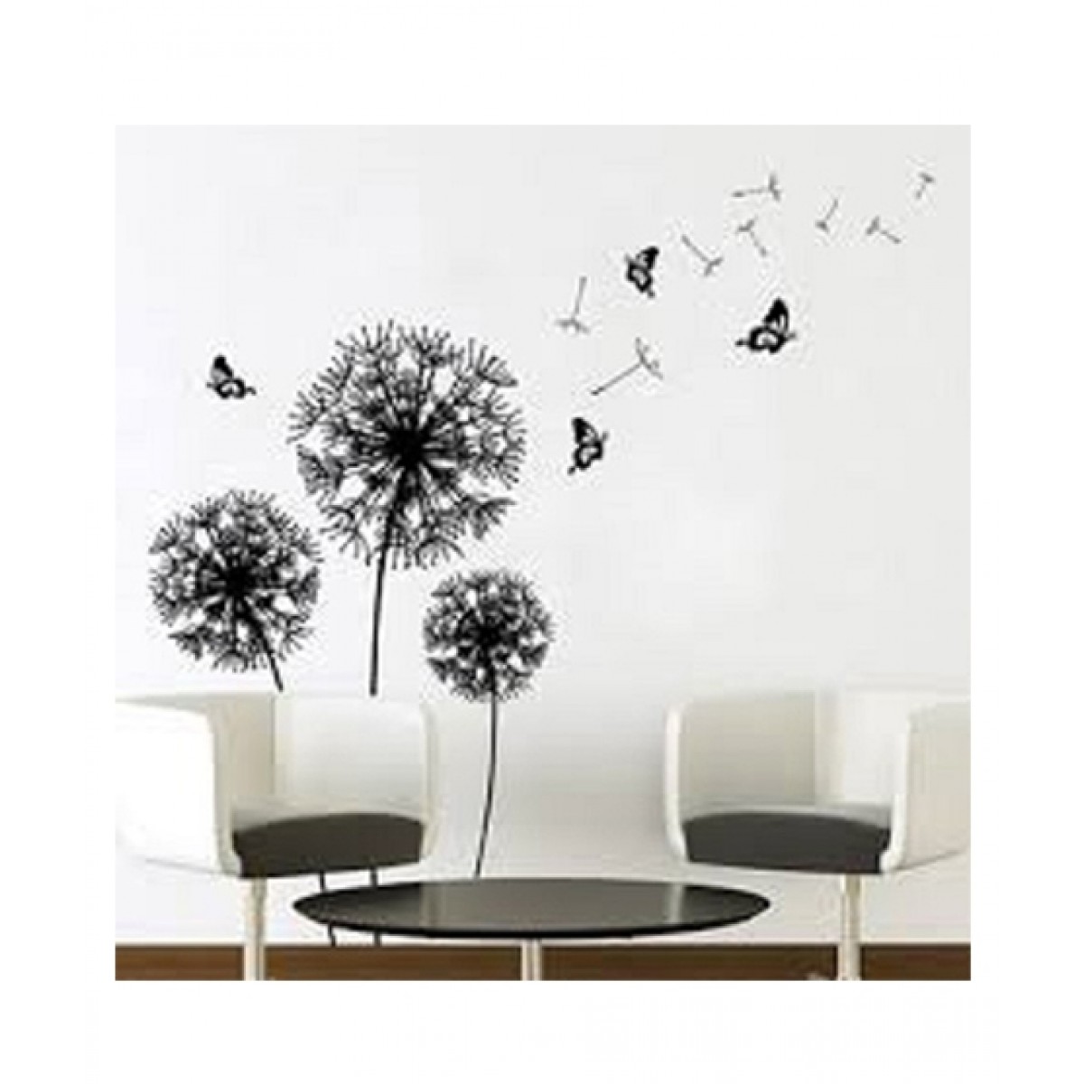 Dandelion Black And White - HD Wallpaper 