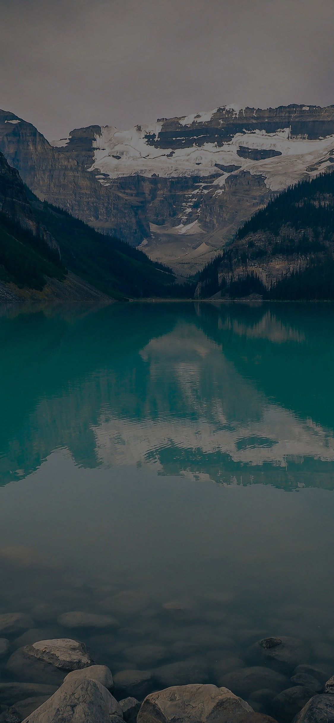 Com Apple Iphone Wallpaper Mk49 Canada Lake Dark Louise - Lake Louise Quotes - HD Wallpaper 