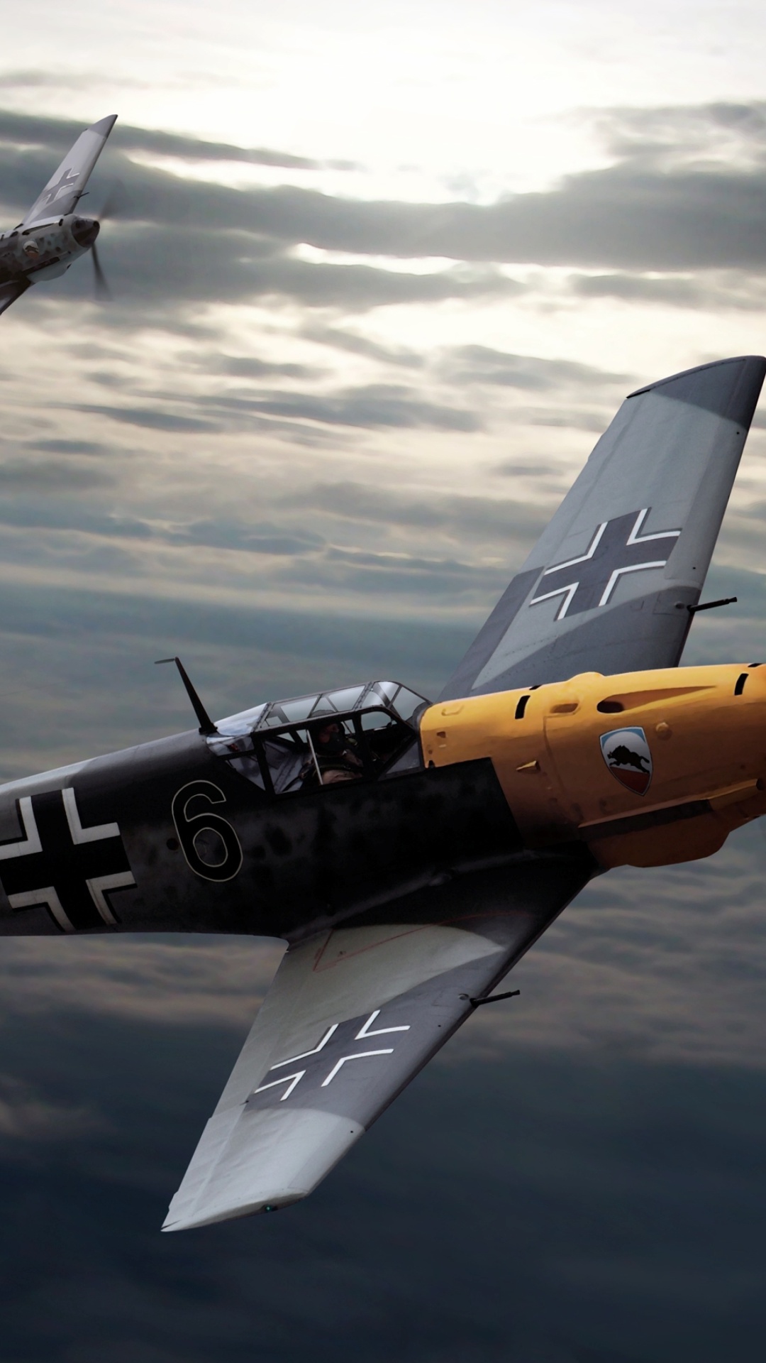 Messerschmitt Bf 109, German World War Ii Fighter Aircraft - Bf 109 Wallpaper Phone - HD Wallpaper 