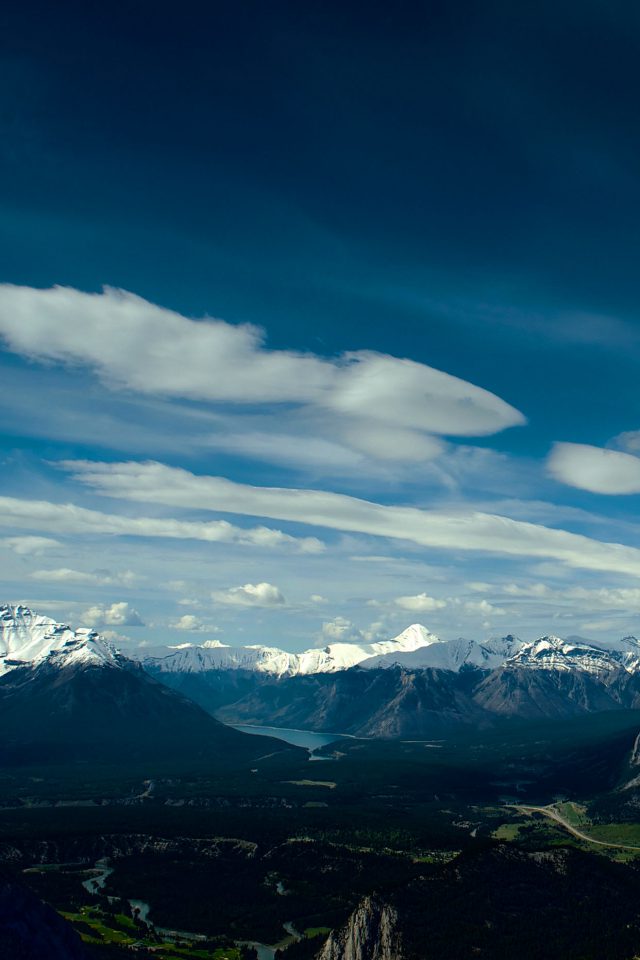 Canada Mountain Sky Snow High Nature Iphone Wallpaper - HD Wallpaper 