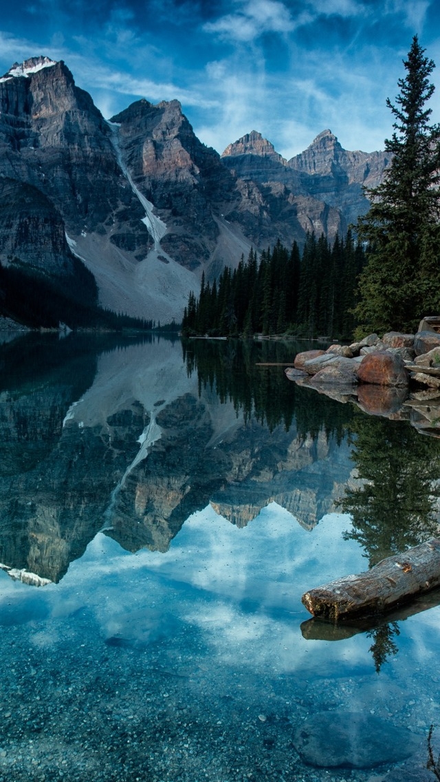 Moraine Lake Alberta Canada For 640 X 1136 Iphone 5 - Moraine Lake - HD Wallpaper 