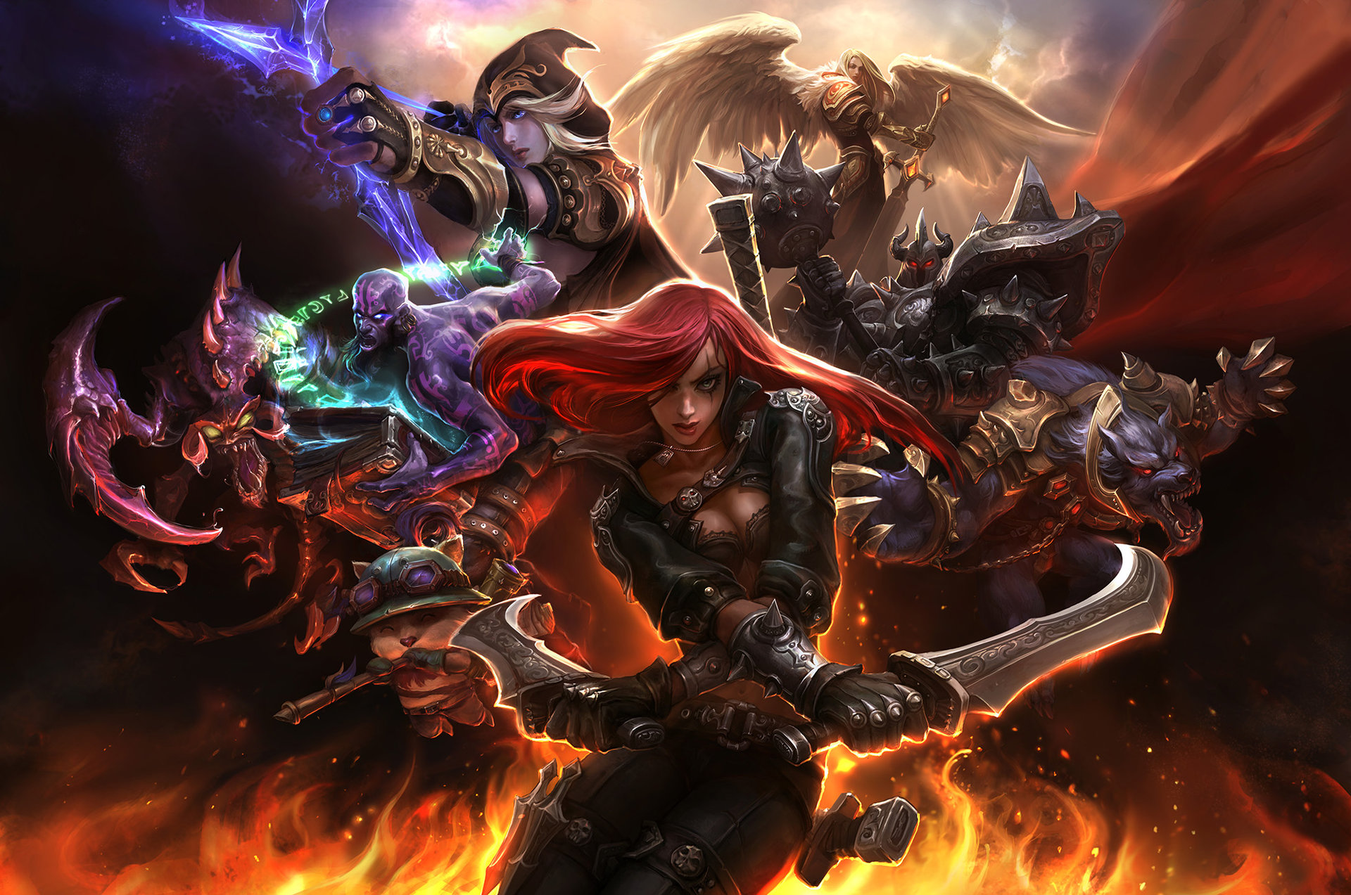 League Of Legends Cover Art - HD Wallpaper 