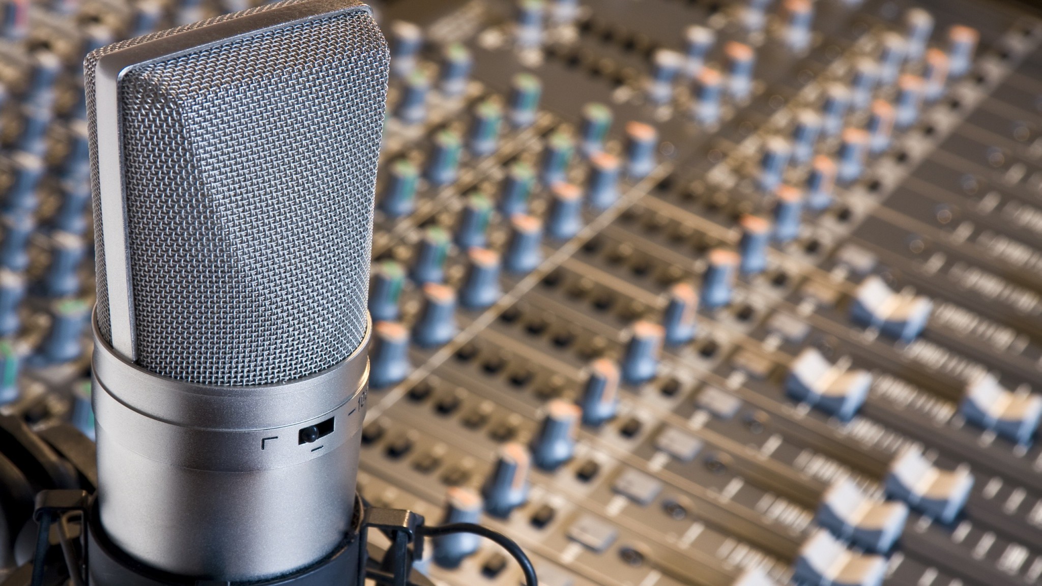 Music Studio Microphones - Audio And Video Production - HD Wallpaper 