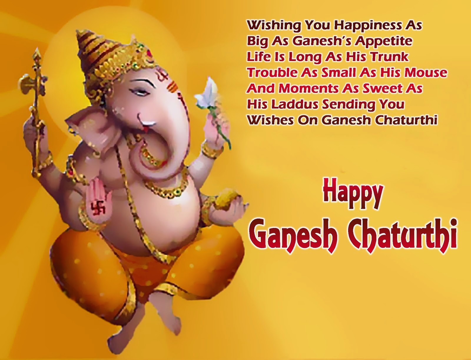 Happy Ganesh Chaturthi 2017 Quotes - HD Wallpaper 