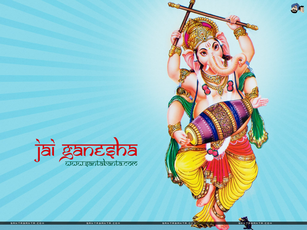 Lord Ganesha - Dancing Ganesha - HD Wallpaper 