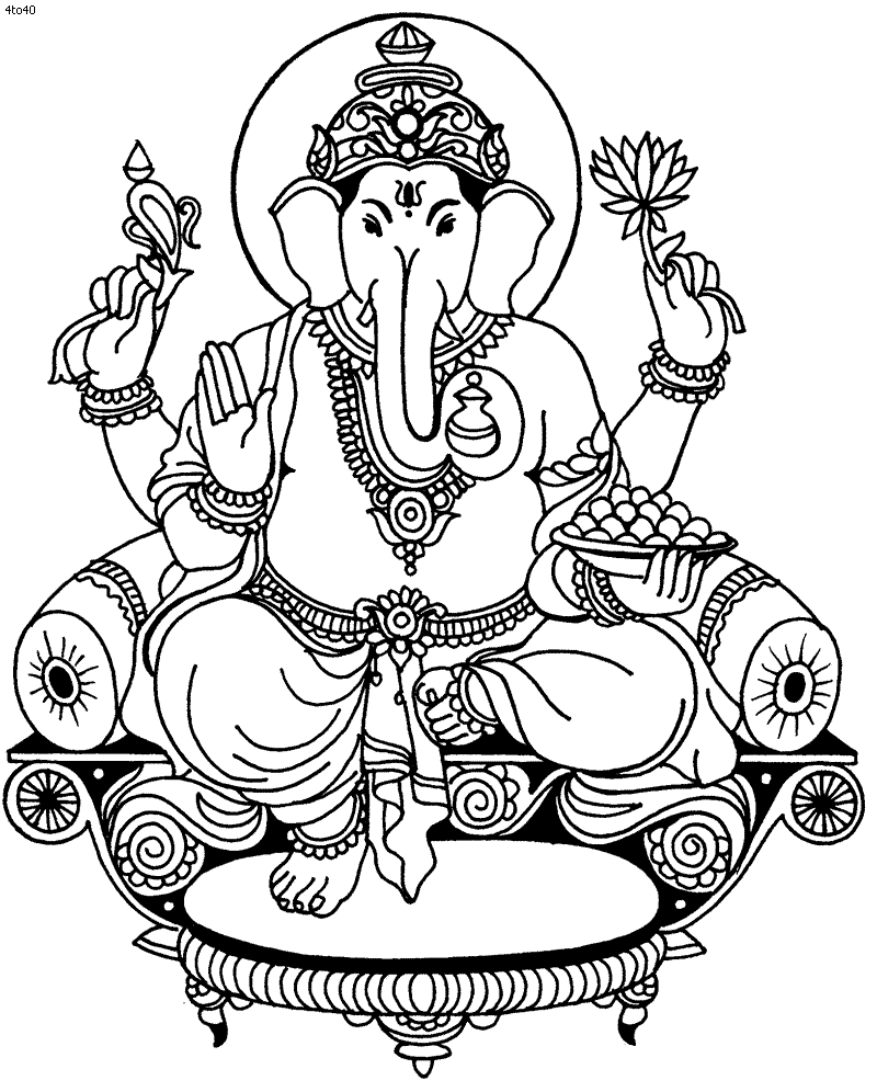 God Vinayagar Png - Swami Ayyappa Line Art - HD Wallpaper 