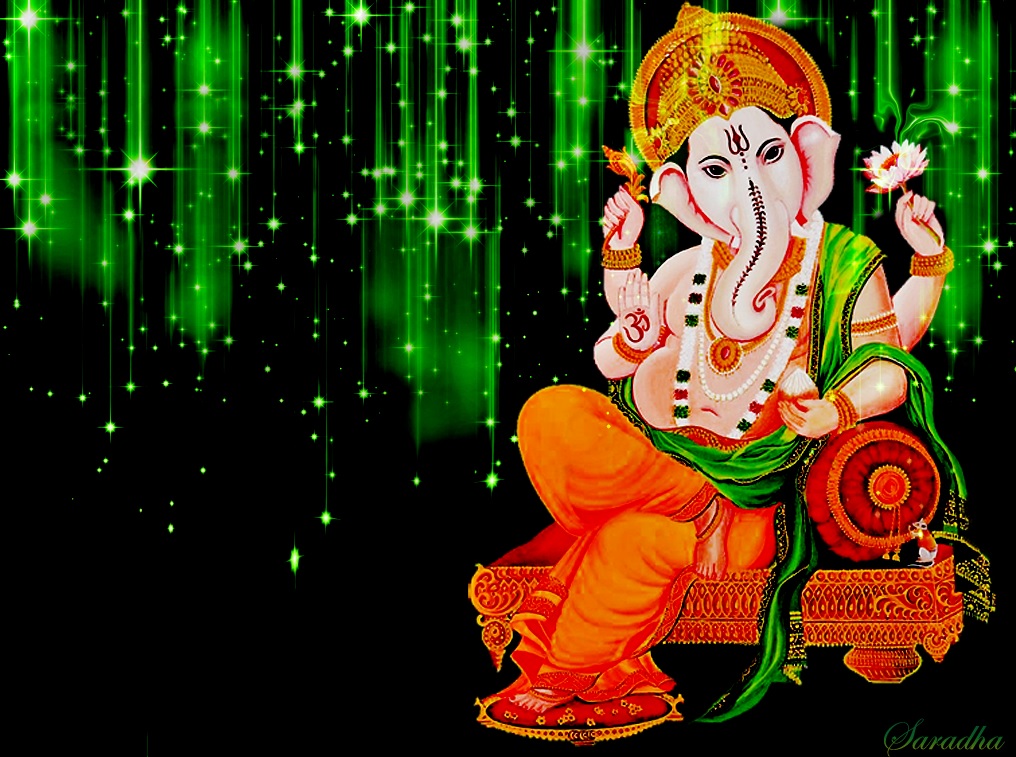 Ganapati Wallpapers - God Ganesh Fine Art - HD Wallpaper 