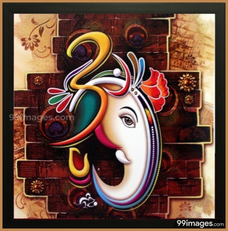 Painting Ganesh Ji - HD Wallpaper 