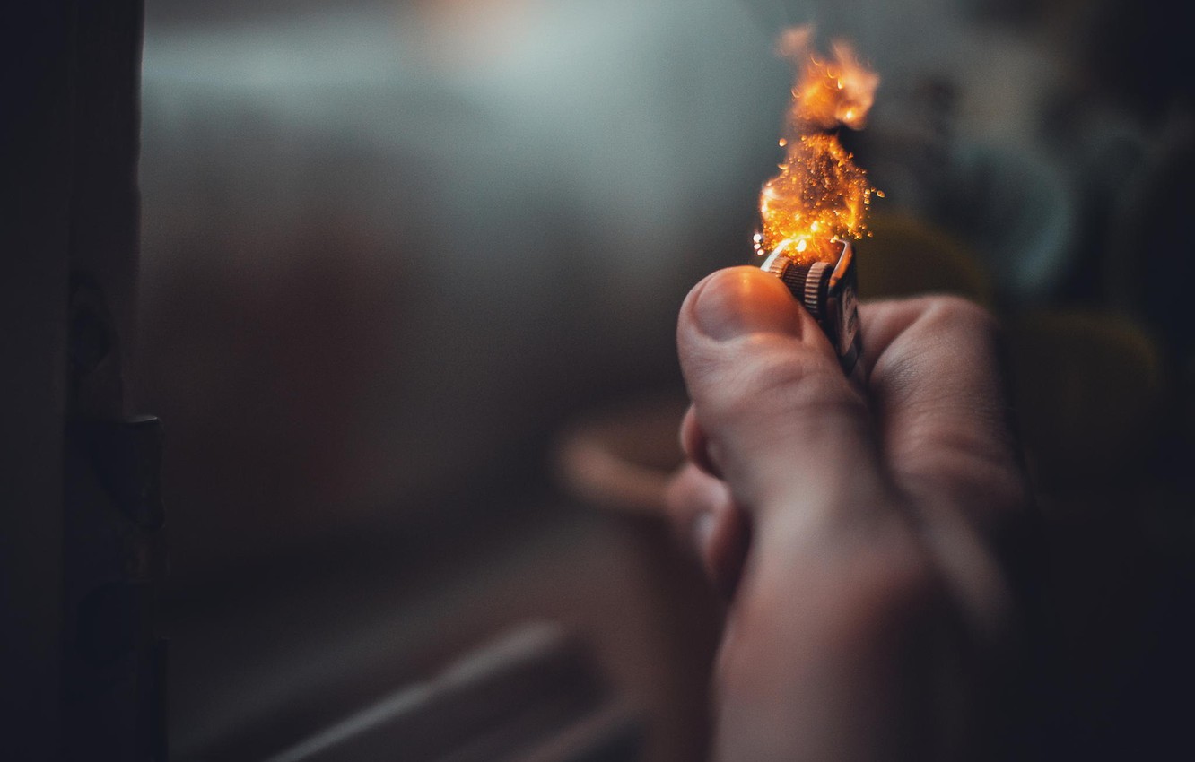 Photo Wallpaper Light, Fire, Lighter - HD Wallpaper 
