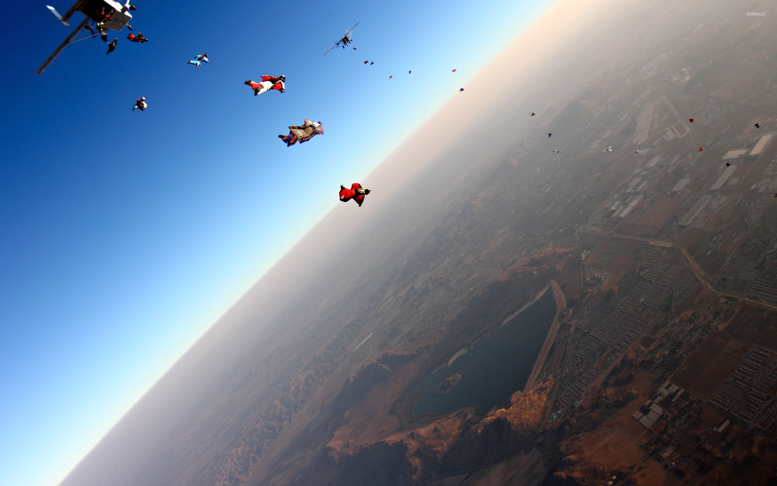 Parachuting - HD Wallpaper 