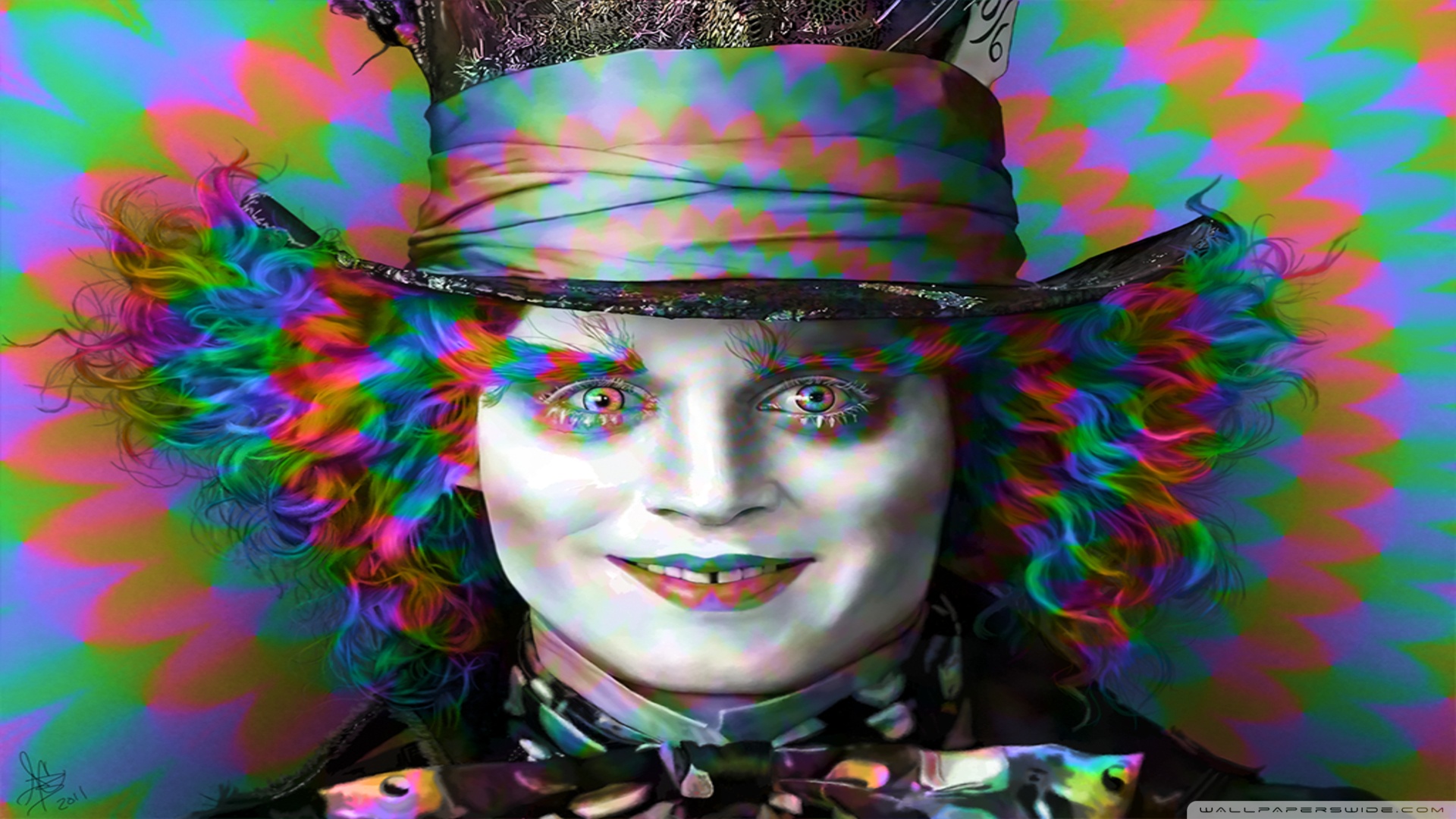 Alice In Wonderland Mad Hatter Johnny Depp - 1920x1080 Wallpaper 