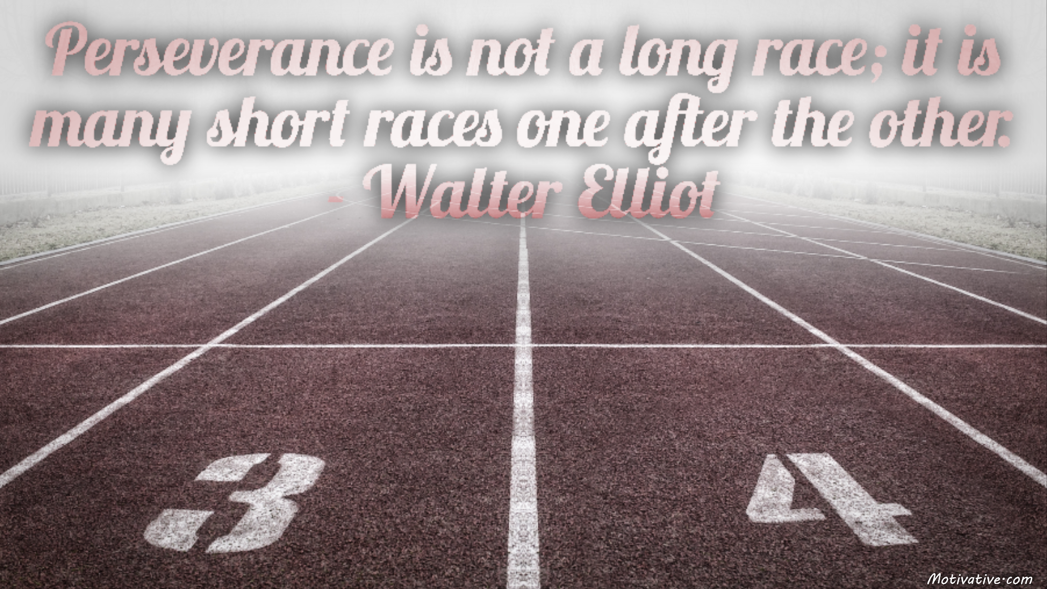 Perseverance Is Not A Long Race - HD Wallpaper 