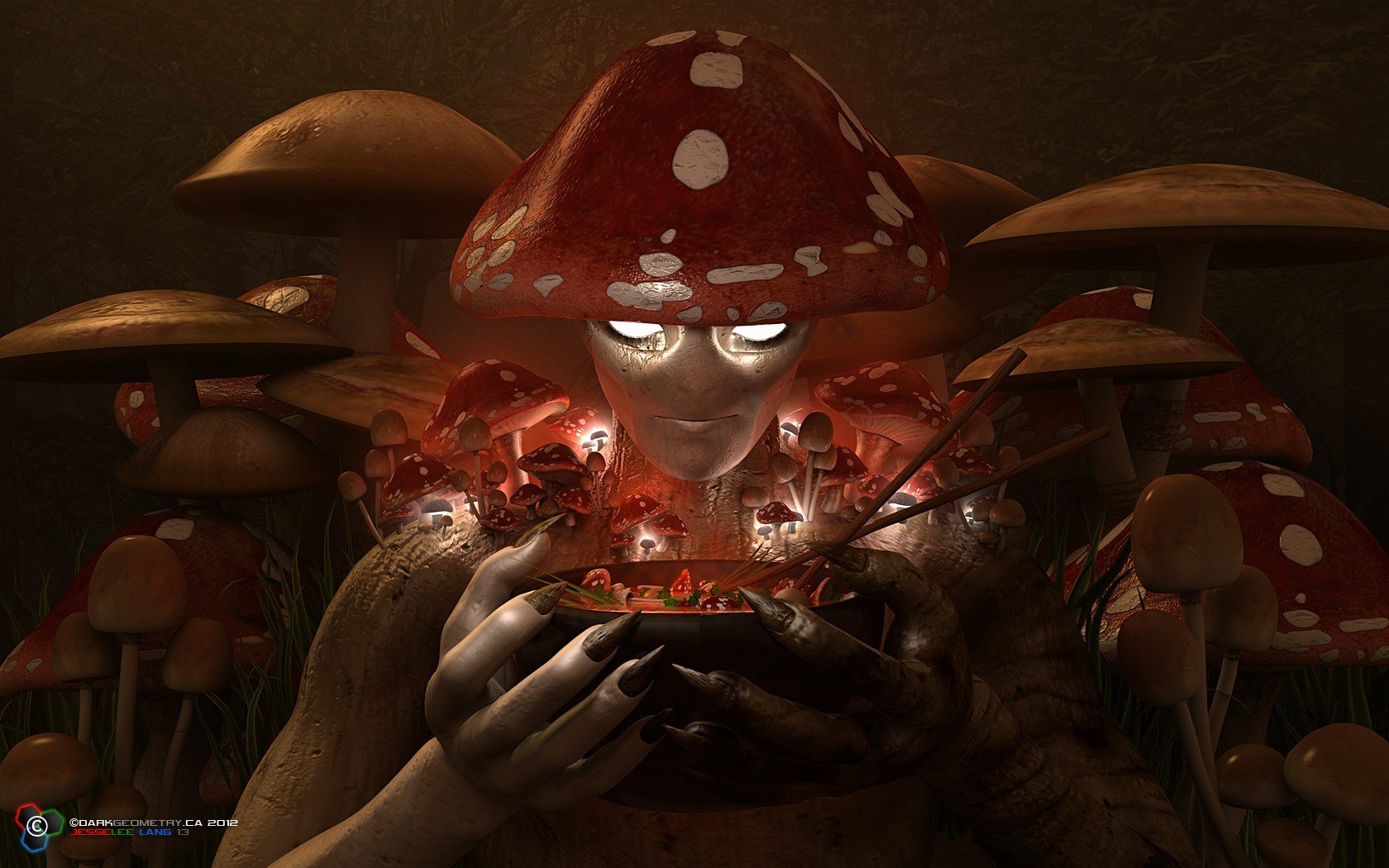 Best Psychedelic & Trippy Wallpaper Id - Mushroom Deviantart - HD Wallpaper 